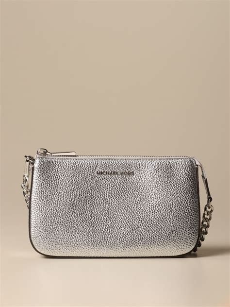 michael kors silver clutch bag|Michael Kors evening clutch handbags.